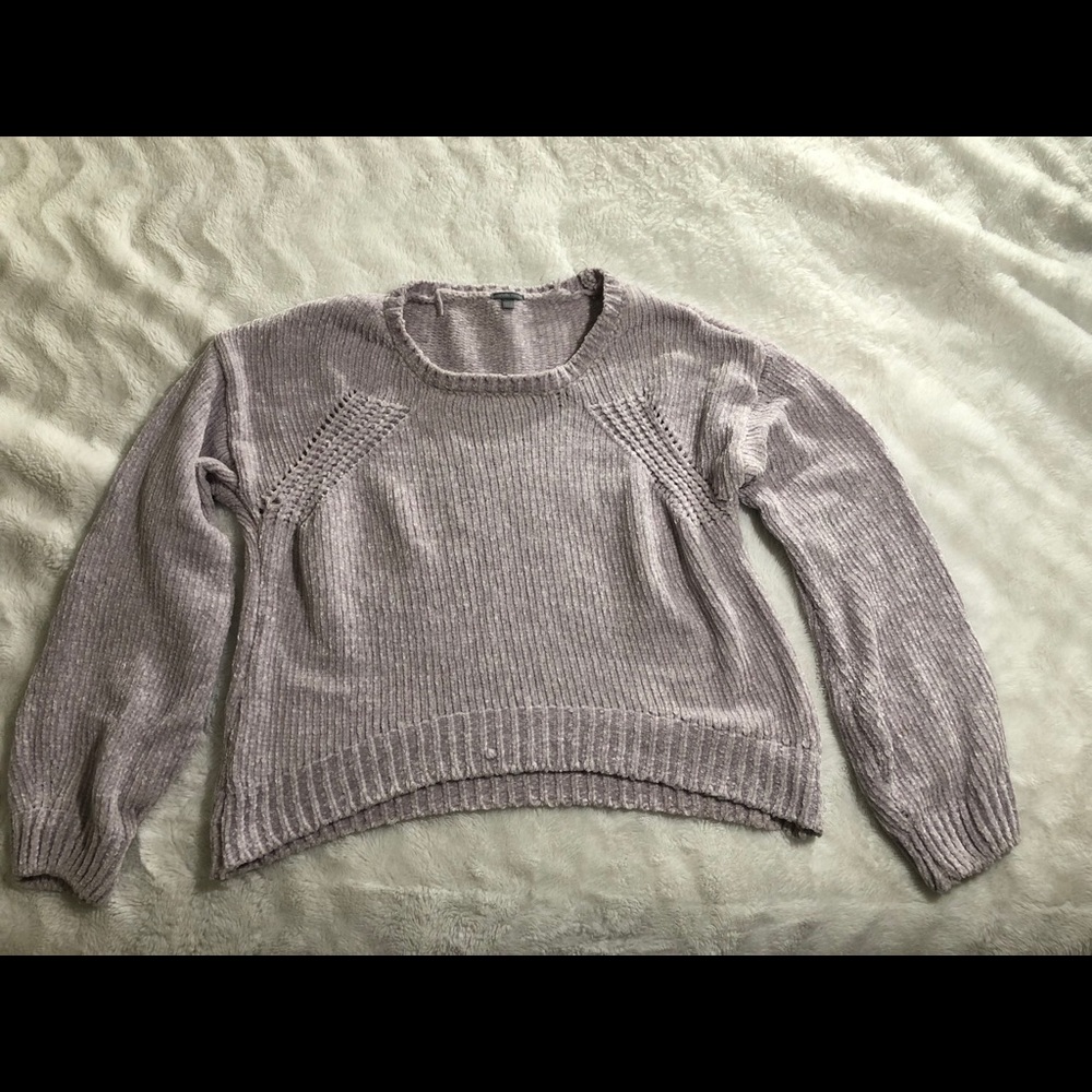 Purple velvet shirt